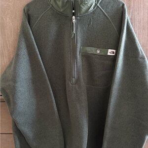 The North Face Olive Green Fleece Jacket